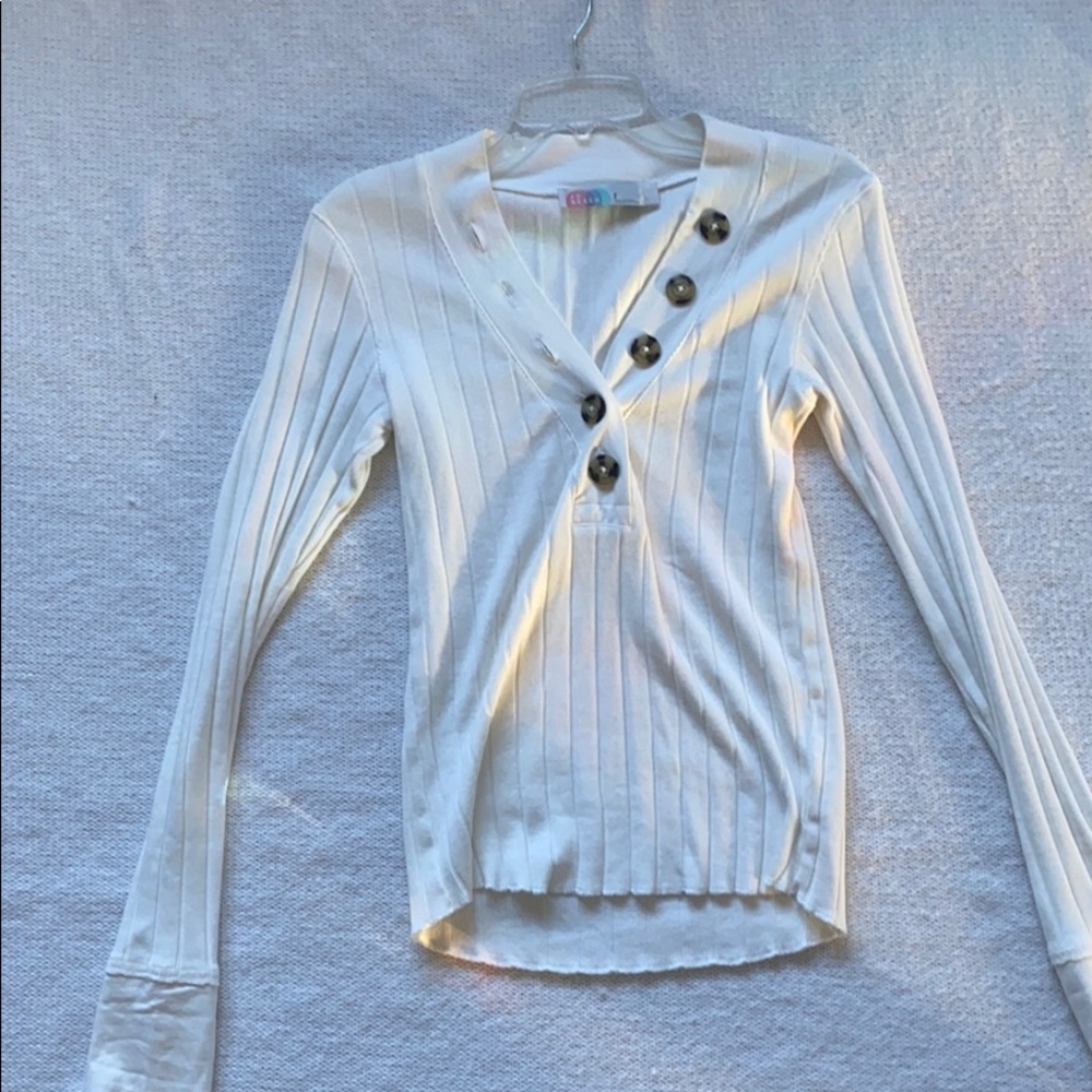 Free People Beach Dandelion white long sleeve